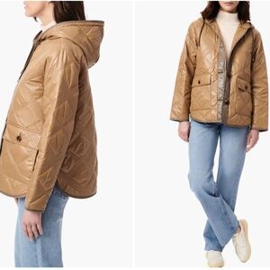 Bernardo Hooded Nylon Quilted Liner Jacket